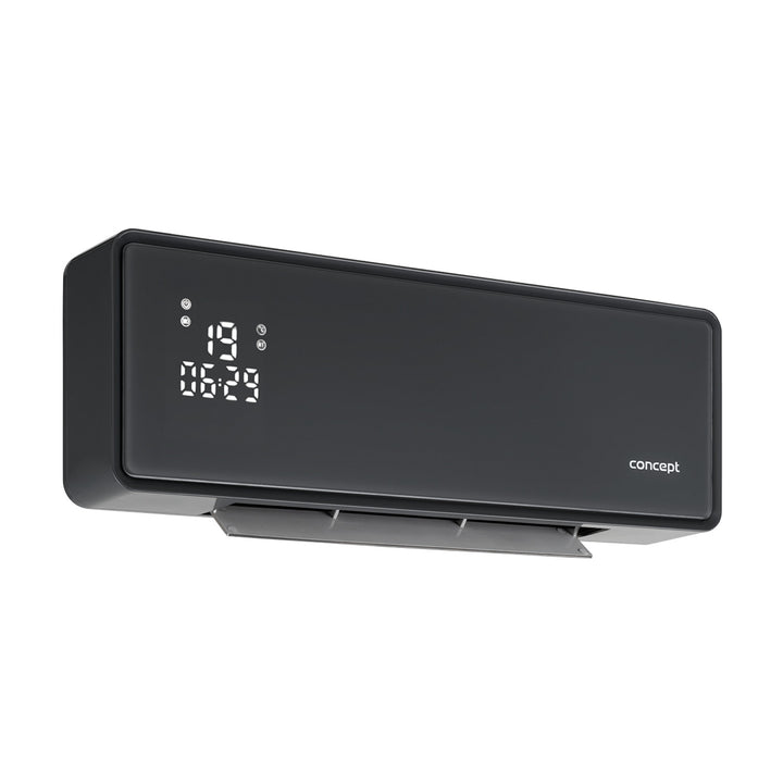 Concept keramische heater, wandmontage, LED-display, timer, grijs, QH4100
