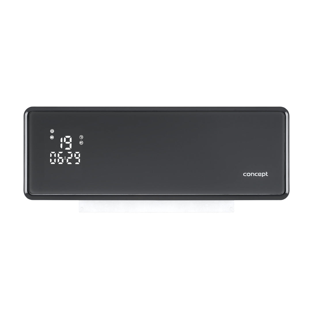Concept keramische heater, wandmontage, LED-display, timer, grijs, QH4100