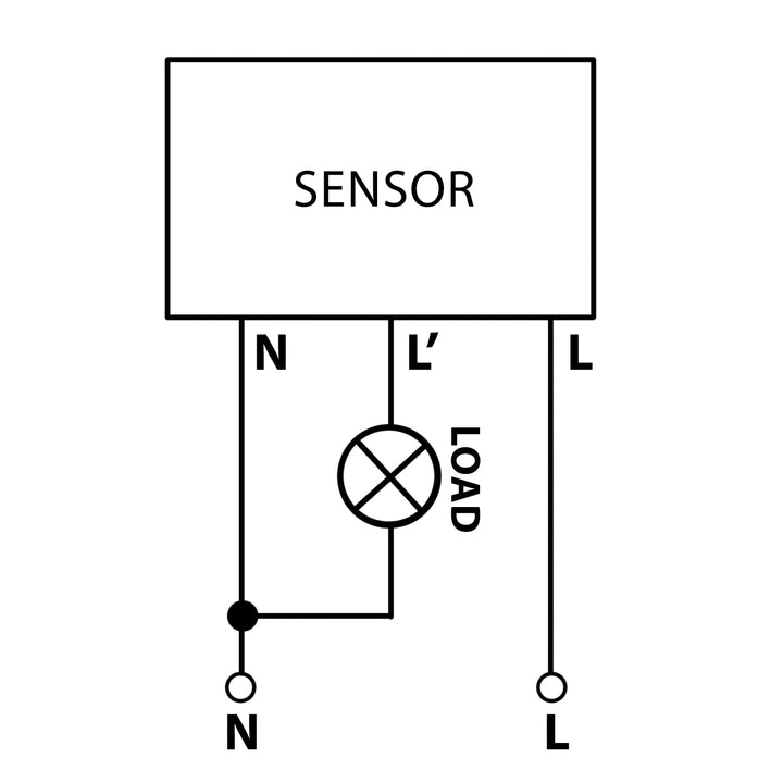 Maclean PIR-sensor met kort bereik, bereik 5-6 cm, inbouwbehuizing, max. belasting 1200W, MCE313W