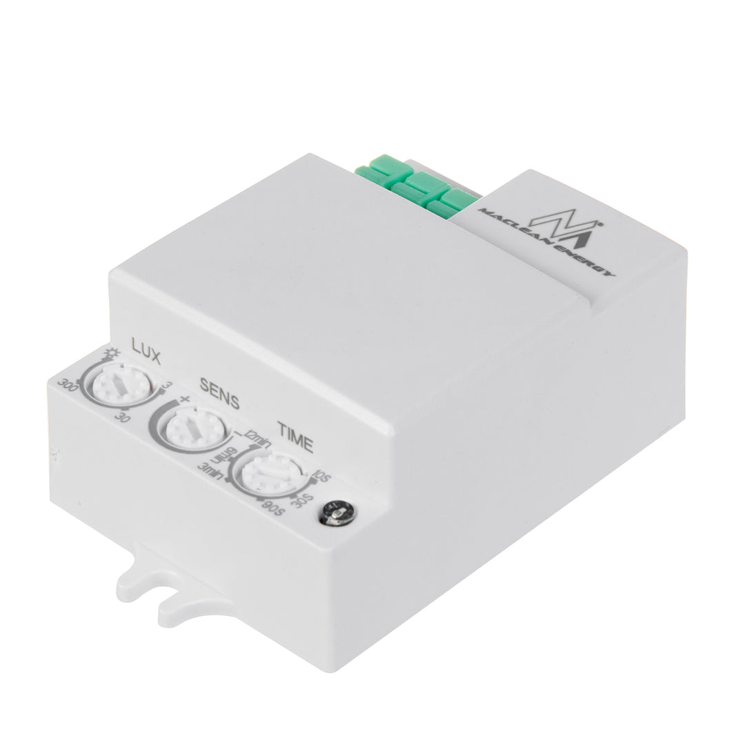 Maclean microgolfbewegingsmelder, bereik 8m, max. belasting 1200 W, IP20, 5,8 GHz, MCE316