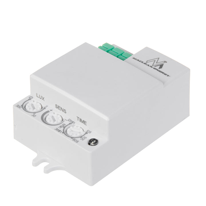 Maclean microgolfbewegingsmelder, bereik 8m, max. belasting 1200 W, IP20, 5,8 GHz, MCE316