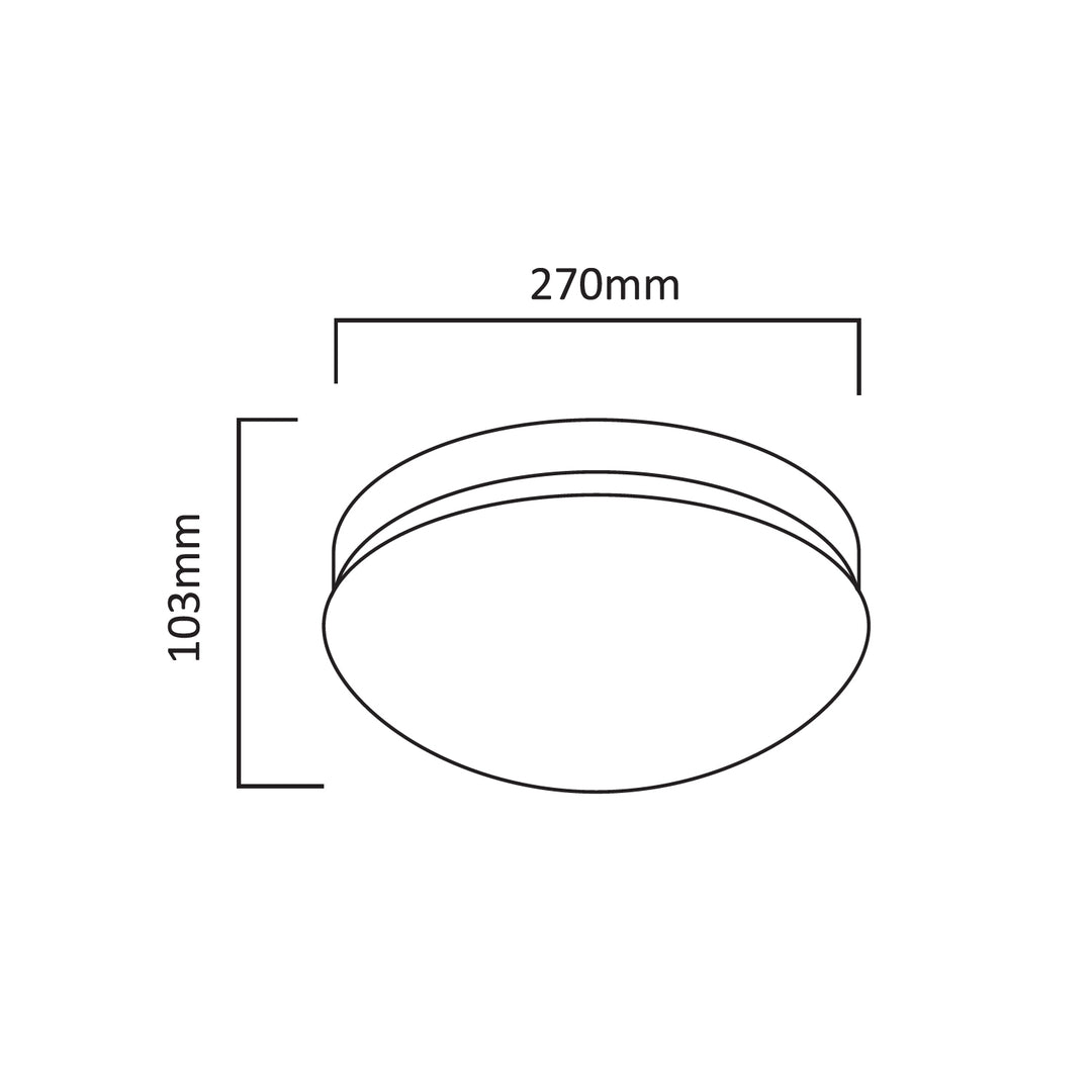 Maclean 1xE27 plafondlamp met sensor, microgolfsensor, diffuser van PMMA, max. belasting 25W, IP20, MCE309