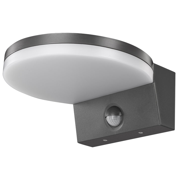 Maclean LED bewegingssensorlamp, PIR bewegingssensor, grijs, 15W, IP65, 1560lm, neutraal wit (4000K) MCE344 GR