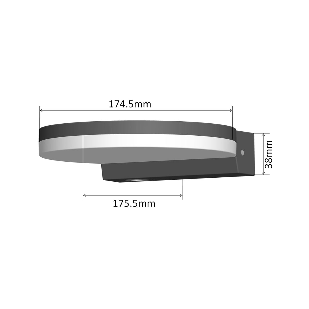 Lampe LED Maclean, noire, 15W, IP65, 1300lm, blanc neutre (4000K) MCE346 B