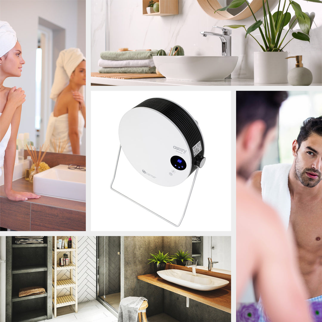 Chauffe-bain Camry, puissance 2000W, 2 niveaux de chauffe, écran LCD, télécommande, CR 7747