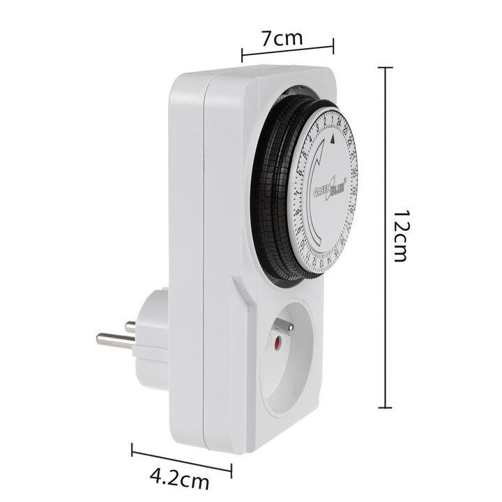 GreenBlue mechanische timer, 48 programma's, max. belasting 16A, IP20, GB360 E