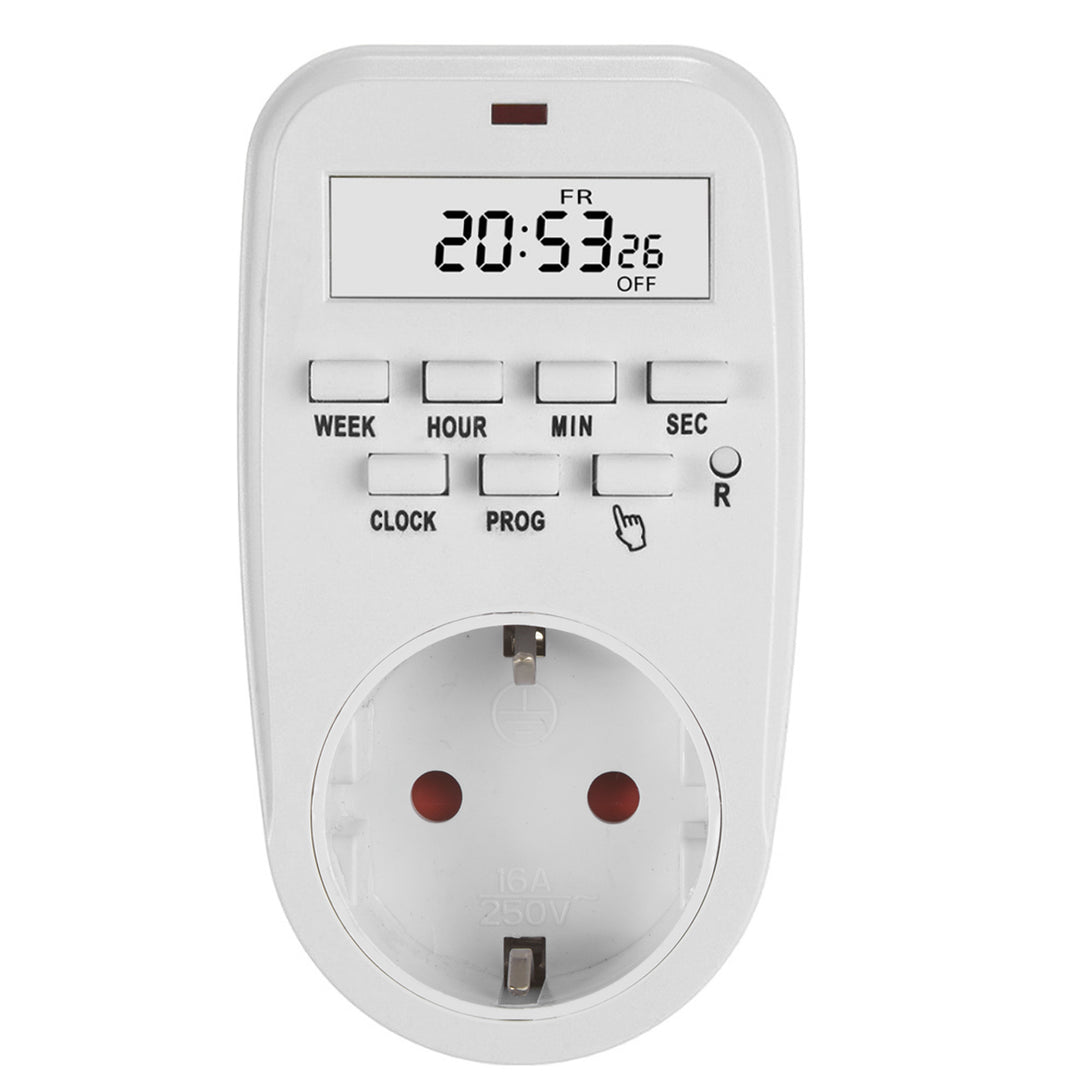 GreenBlue digitale klok - timer, max. opladen 16A, IP20, GB362 F