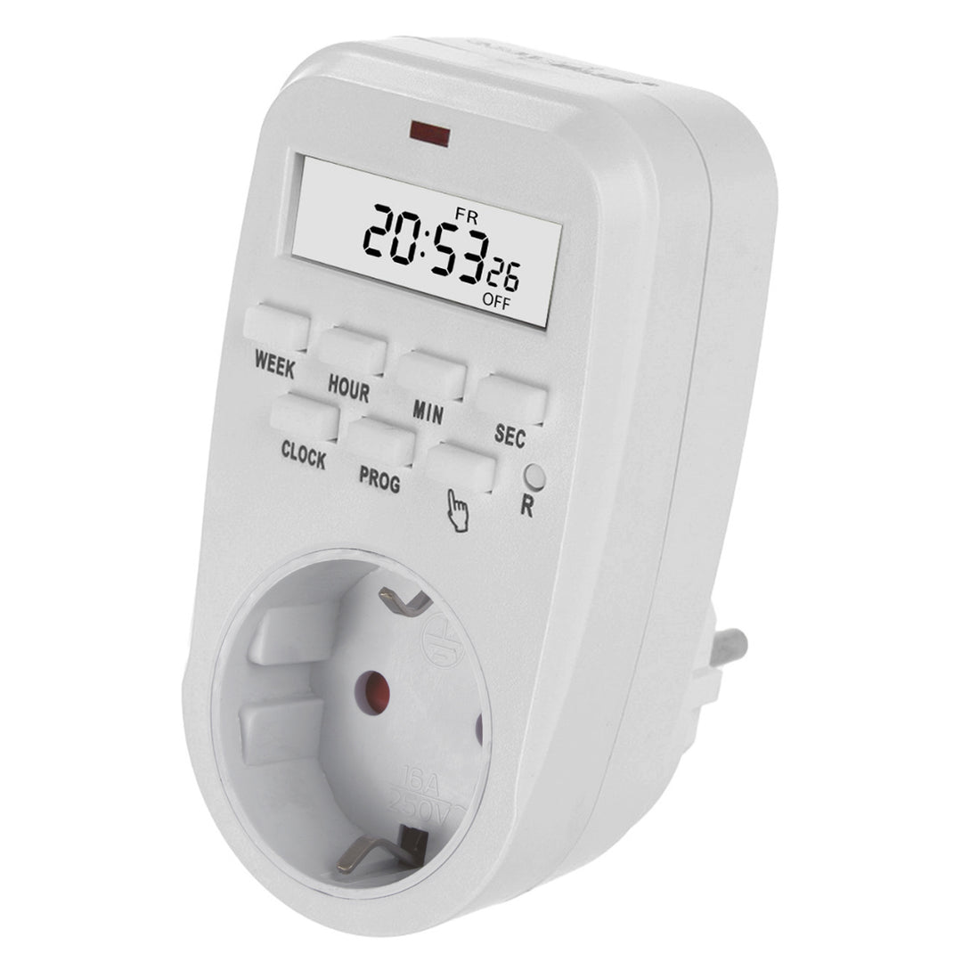 GreenBlue digitale klok - timer, max. opladen 16A, IP20, GB362 F