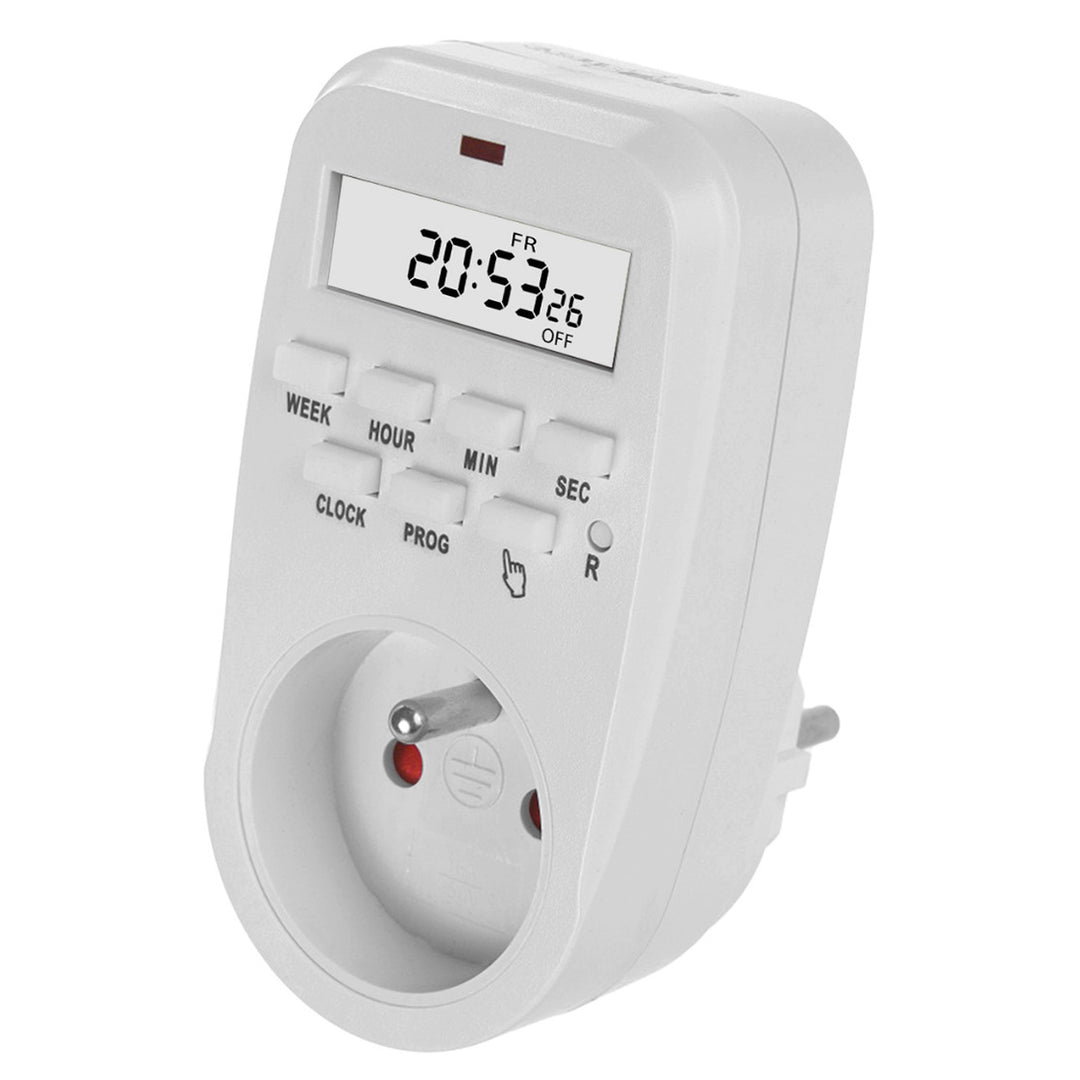 GreenBlue digitale klok - timer, max. opladen 16A, IP20, GB362 E