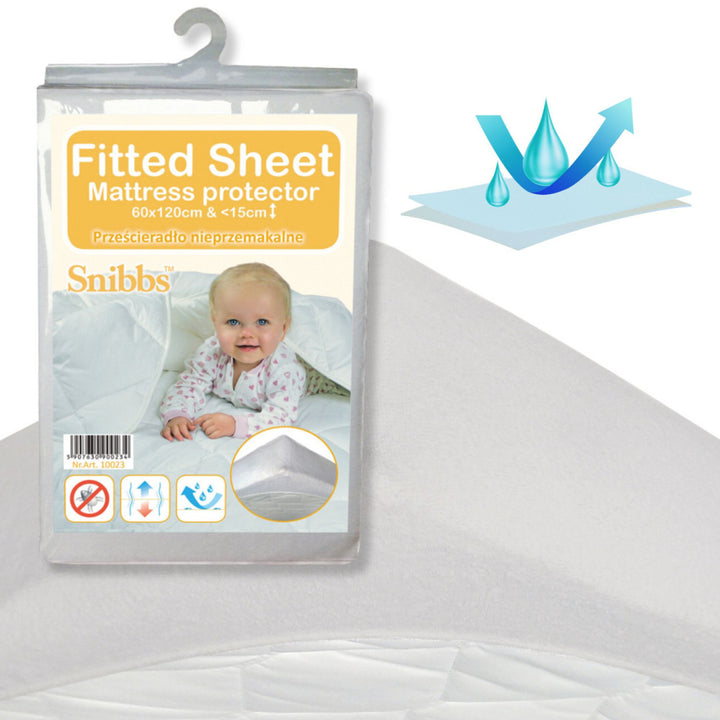 Drap imperméable Snibbs, gris, 60x120 cm, T-SNI-100234