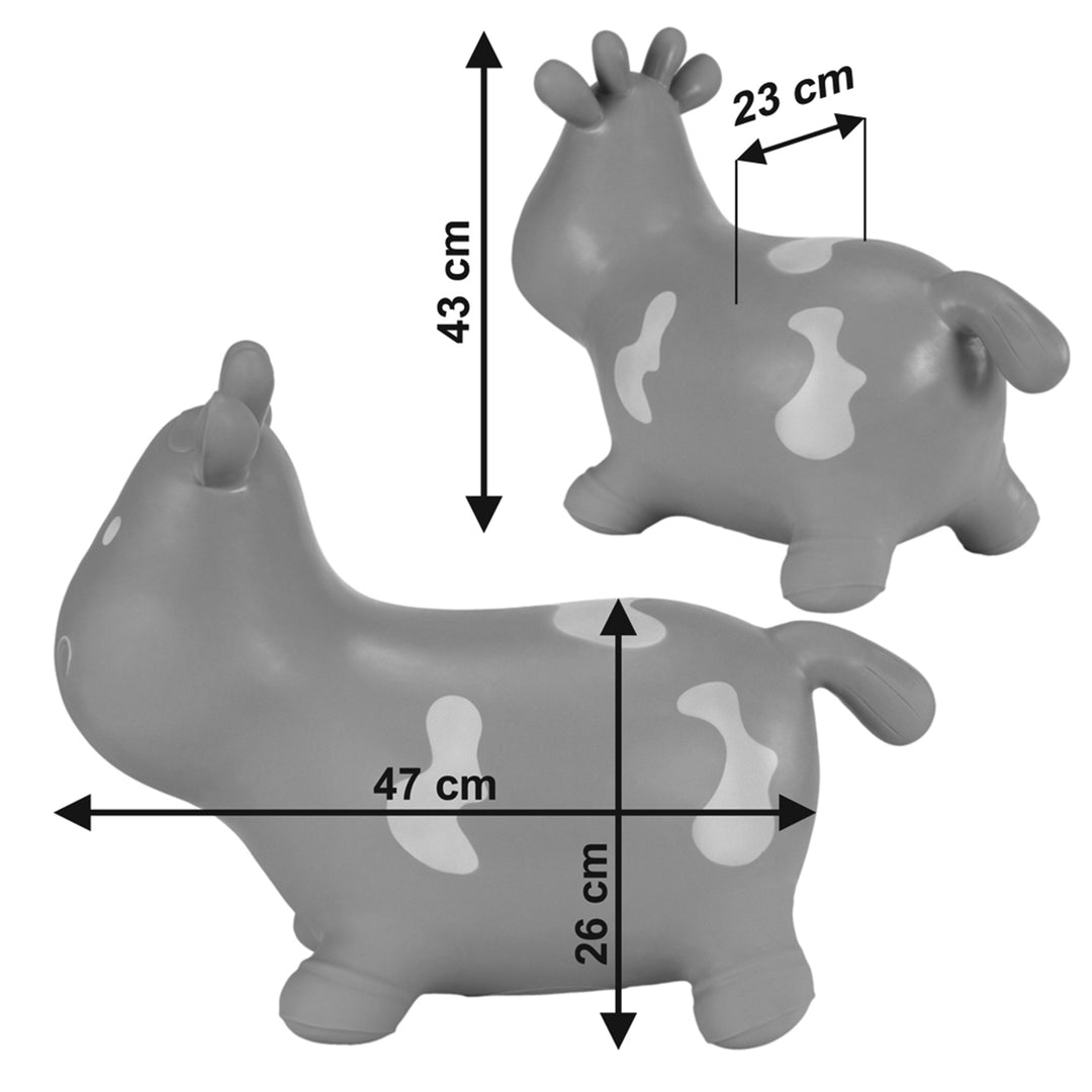 Hoppimals rubberen trui, karamelgrijs, pomp, T-TFF-NN140