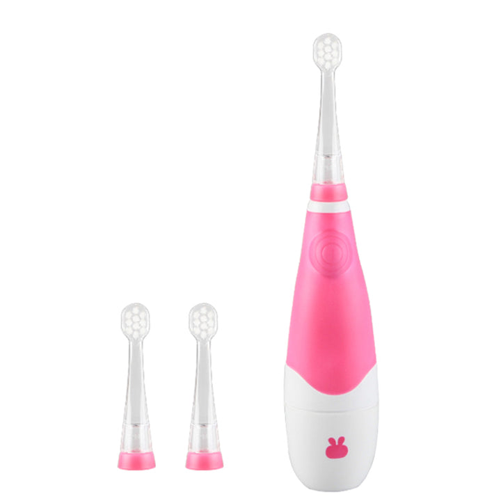 Brosse à dents sonique pour enfants SEAGO, rose, 1xAA 1,5V (non inclus), 4 embouts, SG-902 Pink