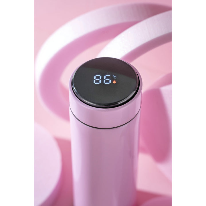Thermos Adler, écran tactile LED, capacité 473 ml, couleur rose, AD 4506