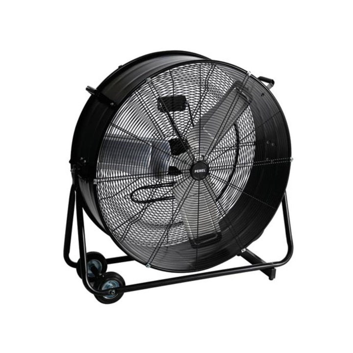 Perel CFAN0475 Grand ventilateur de sol 75 cm métal noir hauteur réglable