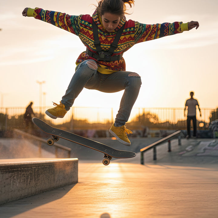 Harnais de téléphone Maclean Sports, universel, pour téléphones, appareils photo, GoPro et autres caméras, avec support pivotant, MC-294.