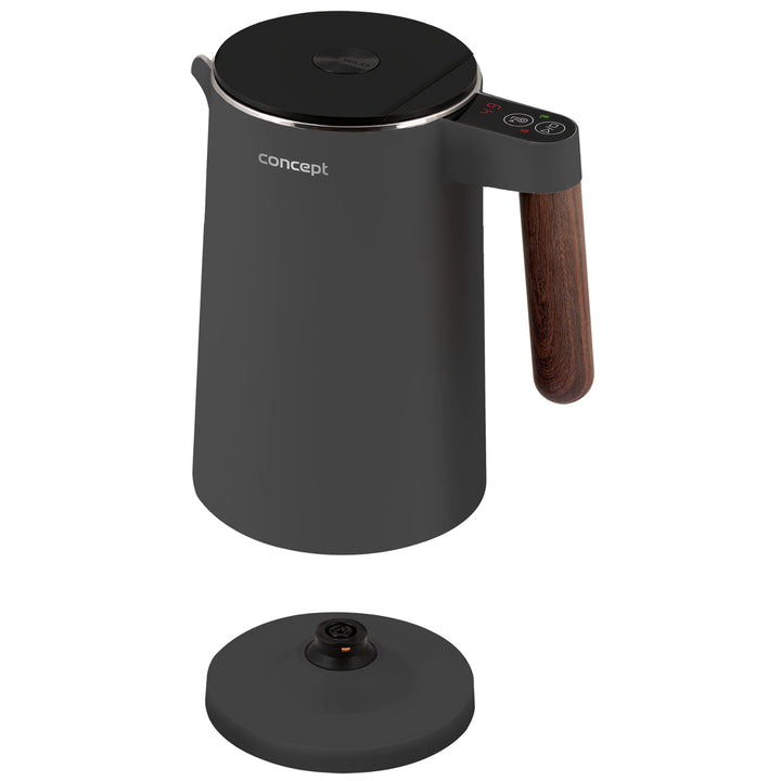 Concept Norwood RK3305 Bouilloire en acier inoxydable Contrôle de la température Maintien au chaud 1.5L 1850-2200W Gris foncé