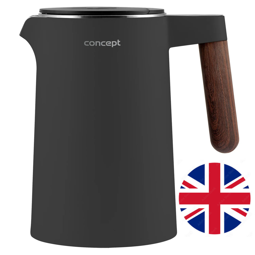 Concept Norwood RK3305 Bouilloire en acier inoxydable Contrôle de la température Maintien au chaud 1.5L 1850-2200W Gris foncé