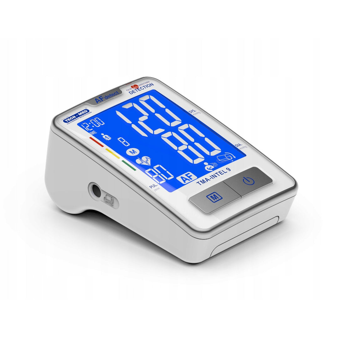 Tech-Med Bloeddrukmeter, Atriumfibrillatiedetectie, LCD-scherm, TMA-INTEL 9