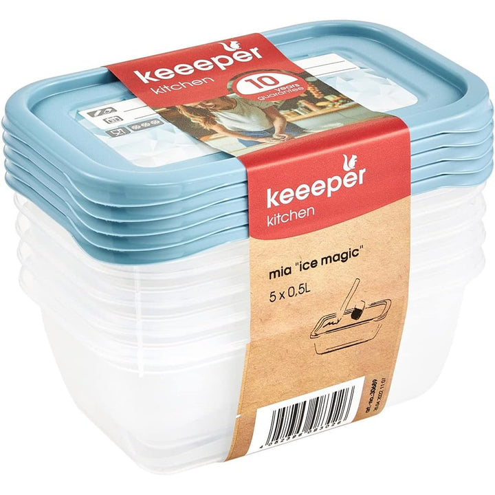 Set van 5 Mia Magic Ice Food-containers 500 ml Keeper