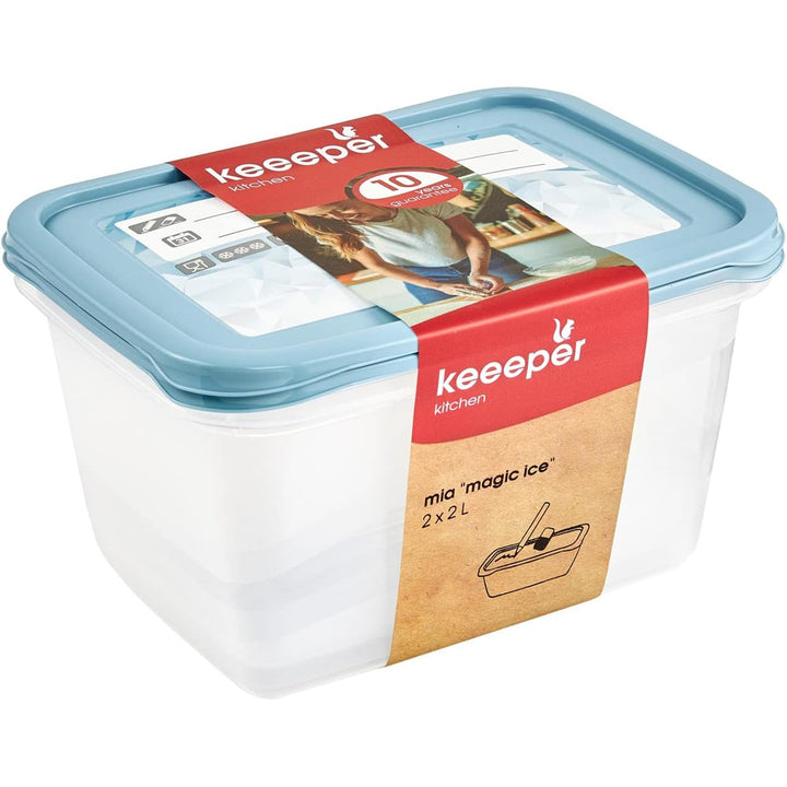 Set de 2 récipients alimentaires Mia Magic Ice 2000ml Keeeper