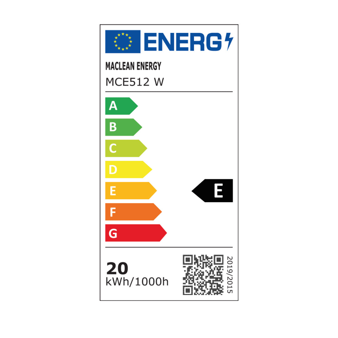 Maclean 20W bewegingsmelder LED lamp IP65 2000lm 4000K wit