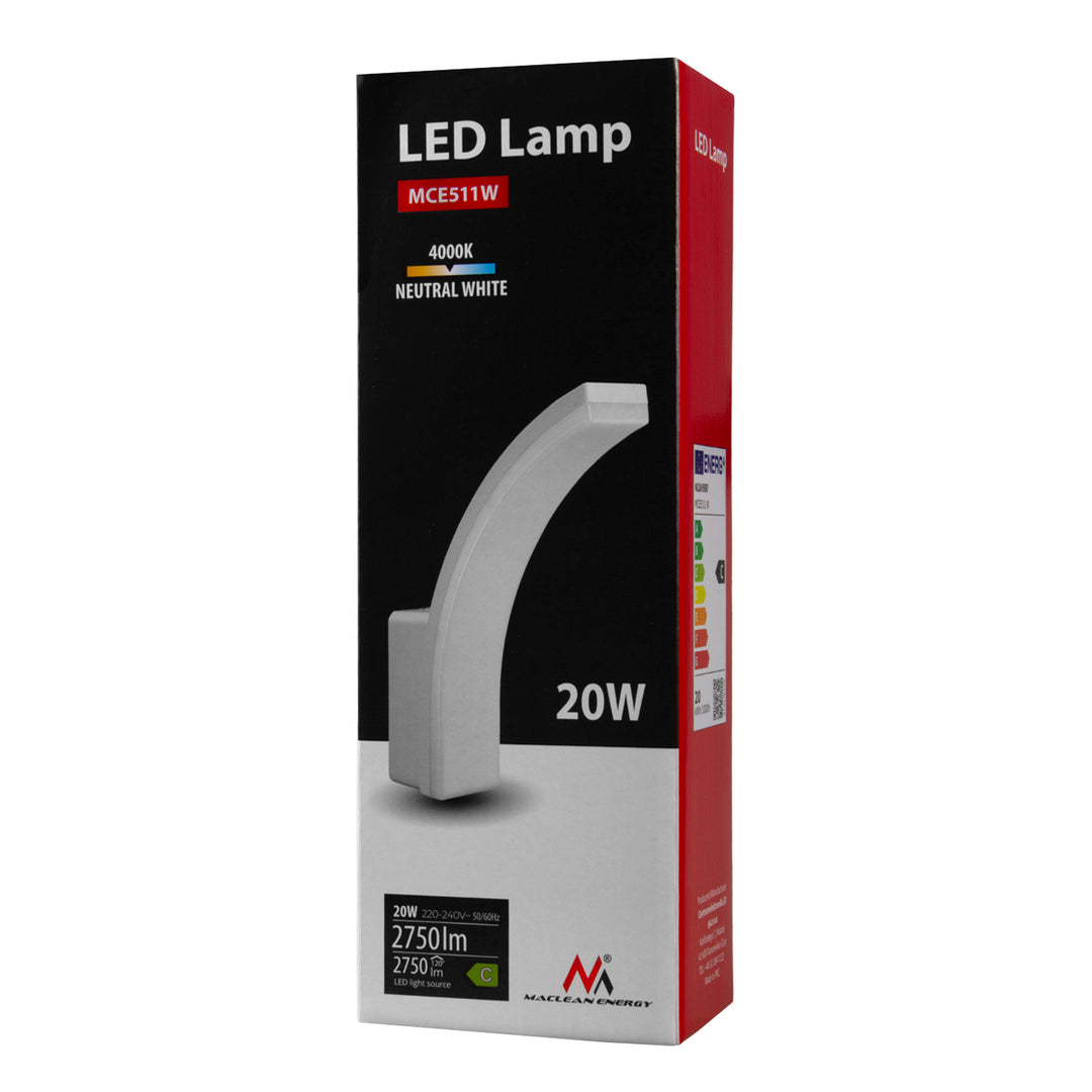 Maclean LED-lamp MCE511 W 20W 2750lm IP65 neutraal wit 4000K