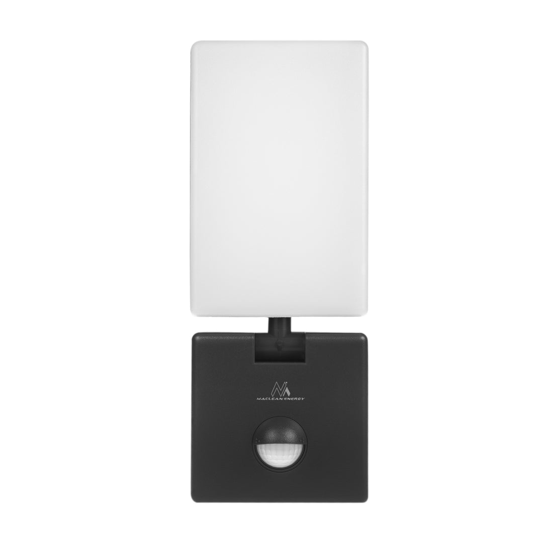 Détecteur de mouvement PIR Lampe LED noire 10W IP65 800lm 4000K