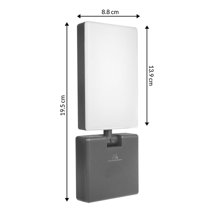 Maclean Grijze LED-lamp 10W 700lm IP65 neutraal wit 4000K