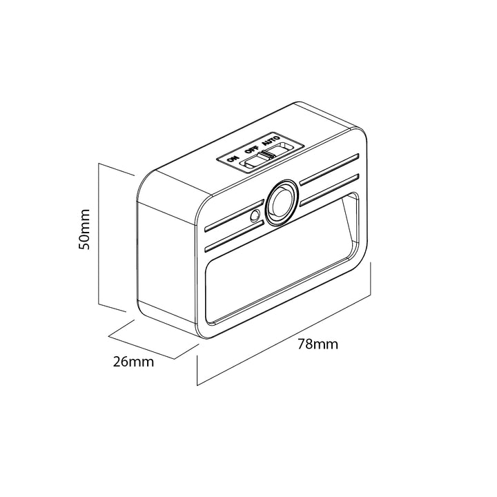 Maclean MCE363 LED-traplamp, met bewegingssensor, temp. 4000K, 4 LED's, bereik 3-4m,