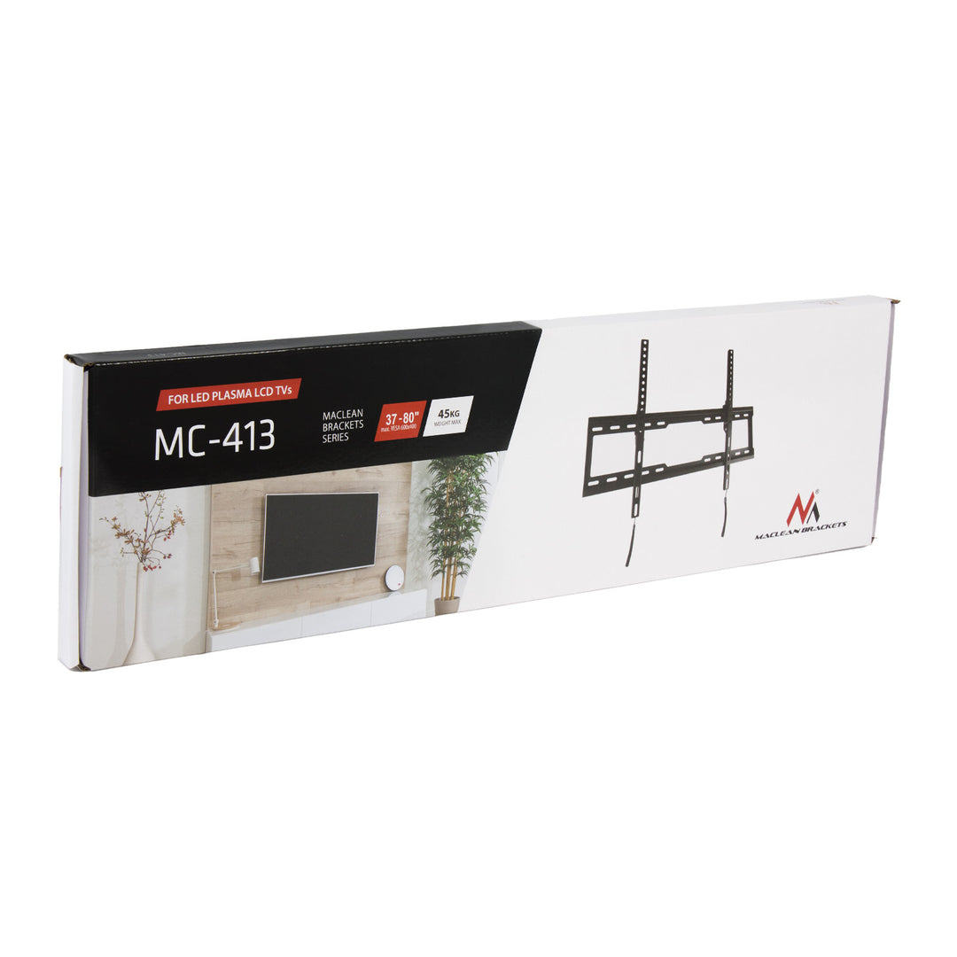 Maclean MC-413 TV-beugel max VESA 600x400 32-80" 45kg kantelverstelling +0°~-10°