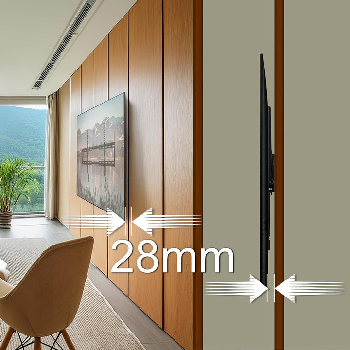 Maclean MC-413 TV-beugel max VESA 600x400 32-80" 45kg kantelverstelling +0°~-10°