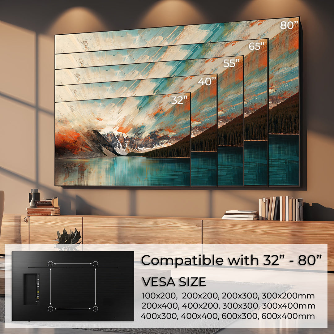 Maclean MC-413 TV-beugel max VESA 600x400 32-80" 45kg kantelverstelling +0°~-10°
