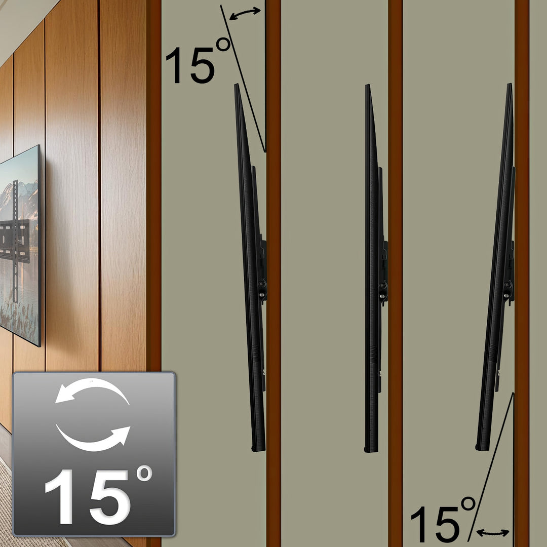 Maclean MC-421 TV-muurbeugel max VESA 600x400, 32-90" 80kg kantelverstelling +15°~-15°