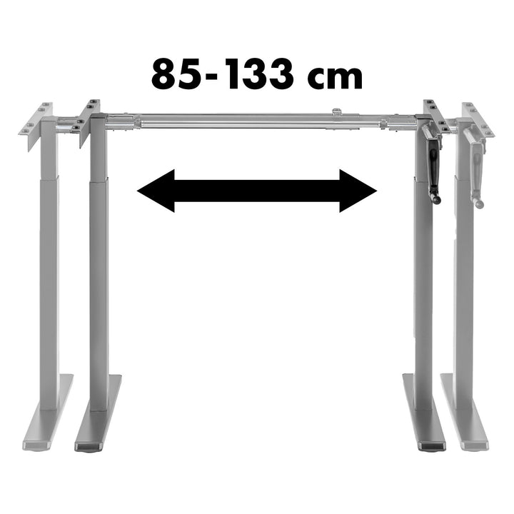 Maclean Bureau, Handmatige Hoogteverstelling, Zonder Blad, Voor Staan en Zitten, Max. 60kg, Max. Hoogte 120cm, MC-790NG