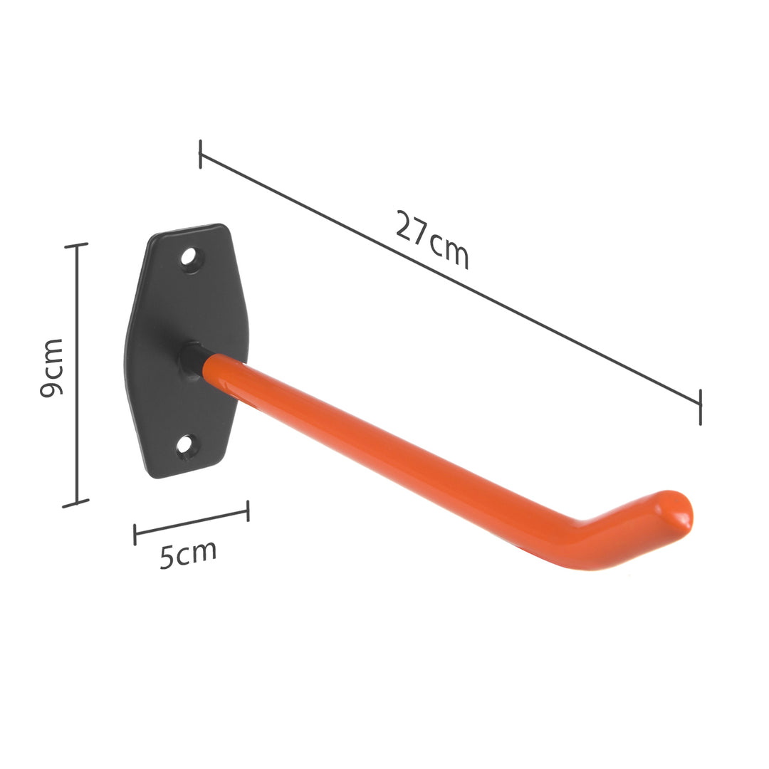 Set van 4 Maclean muurbeugels, voor banden, wielen, ladder, fiets, staal, max. draagvermogen. 60kg/1 steun, MC-437