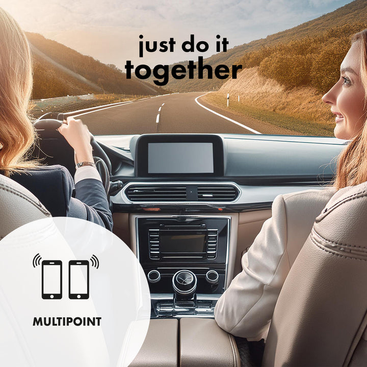 Kit mains libres Bluetooth 5.0 Audiocore AC480 A2DP avec haut-parleur 2 W, compatible Google et Siri
