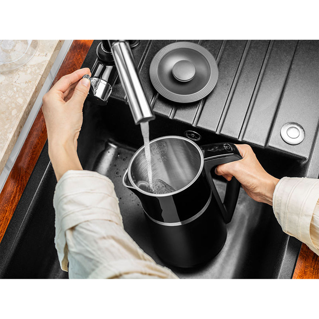 Bouilloire sans fil avec contrôle de la température et double paroi LAFE 1.7L CEG020 noir