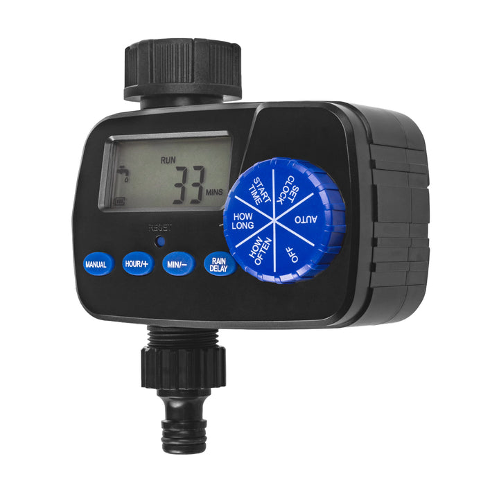 Programmateur d'arrosage électronique GreenBlue, programmateur, alimentation 2x1.5V AA, GB390