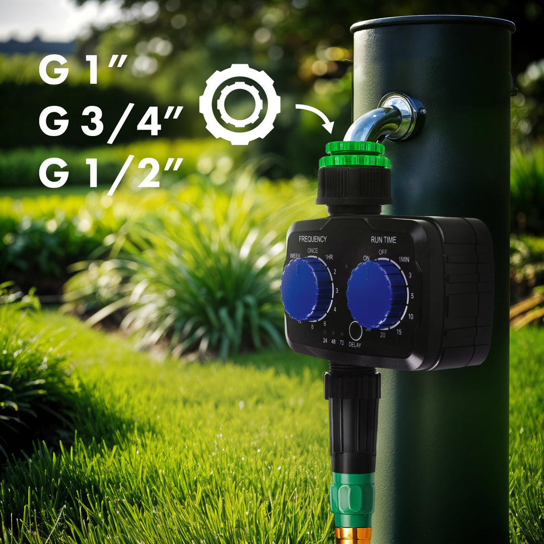 Programmateur d'arrosage électronique GreenBlue, programmateur, alimentation 2x 1.5V AA, GB391