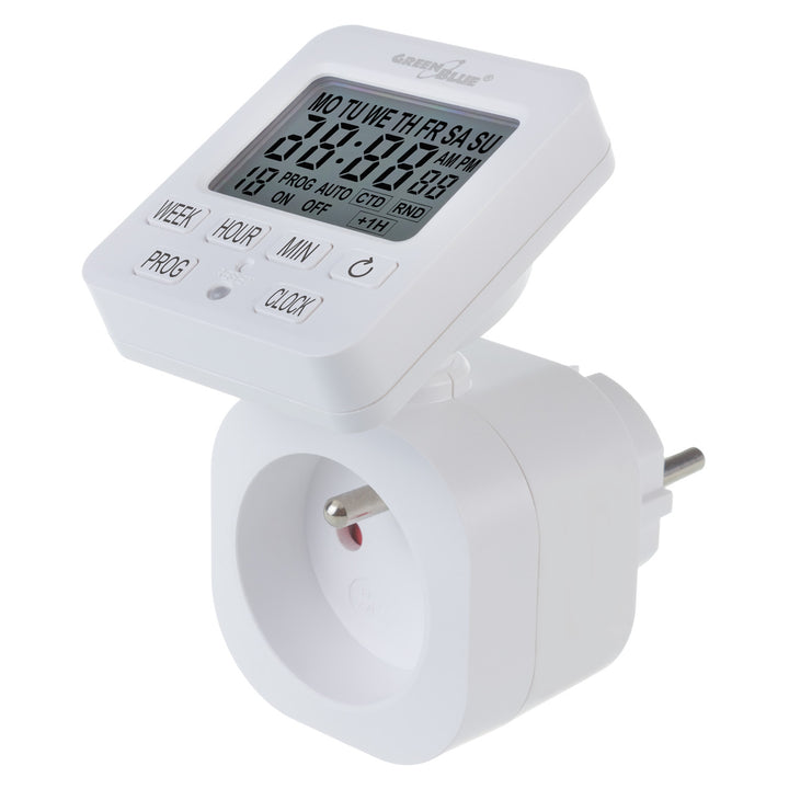 Horloge digitale GreenBlue timer, programmateur - minuterie, charge max. 16A, IP20, GB605 E