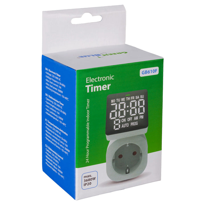 GreenBlue GB610 F Digitale kloktimer max. lading 16A IP20