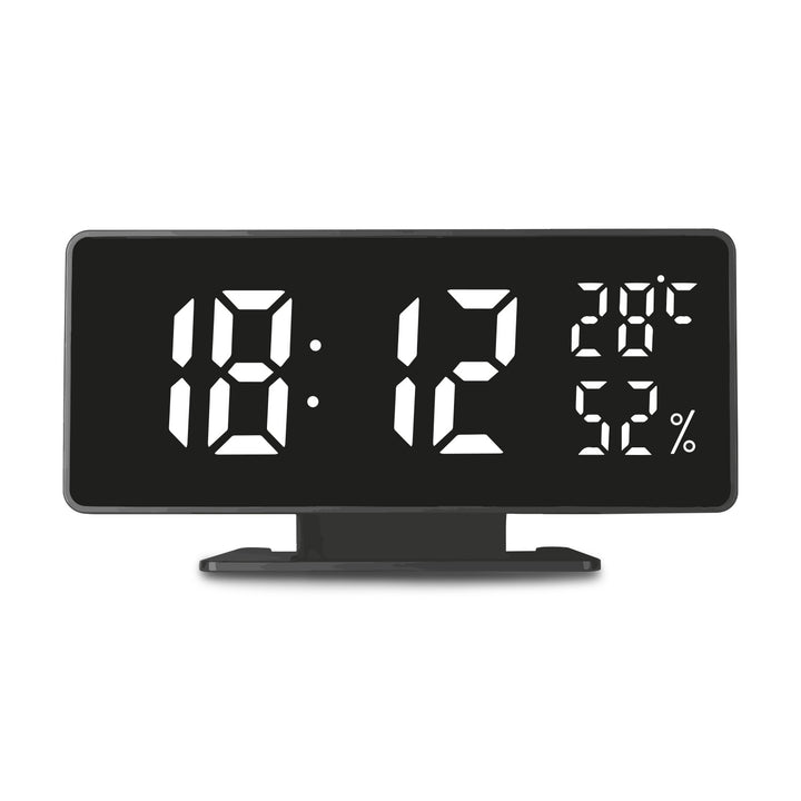 GreenBlue GB395 Horloge avec alarme et thermomètre hygromètre noir