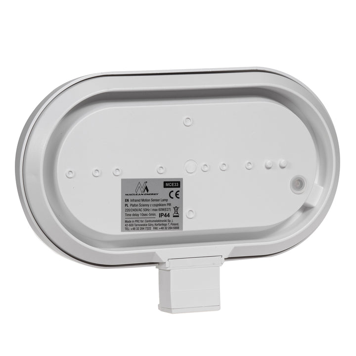 Maclean wandlamp, met PIR-sensor, max. 60W, 180°, MCE33 W + LED 4W