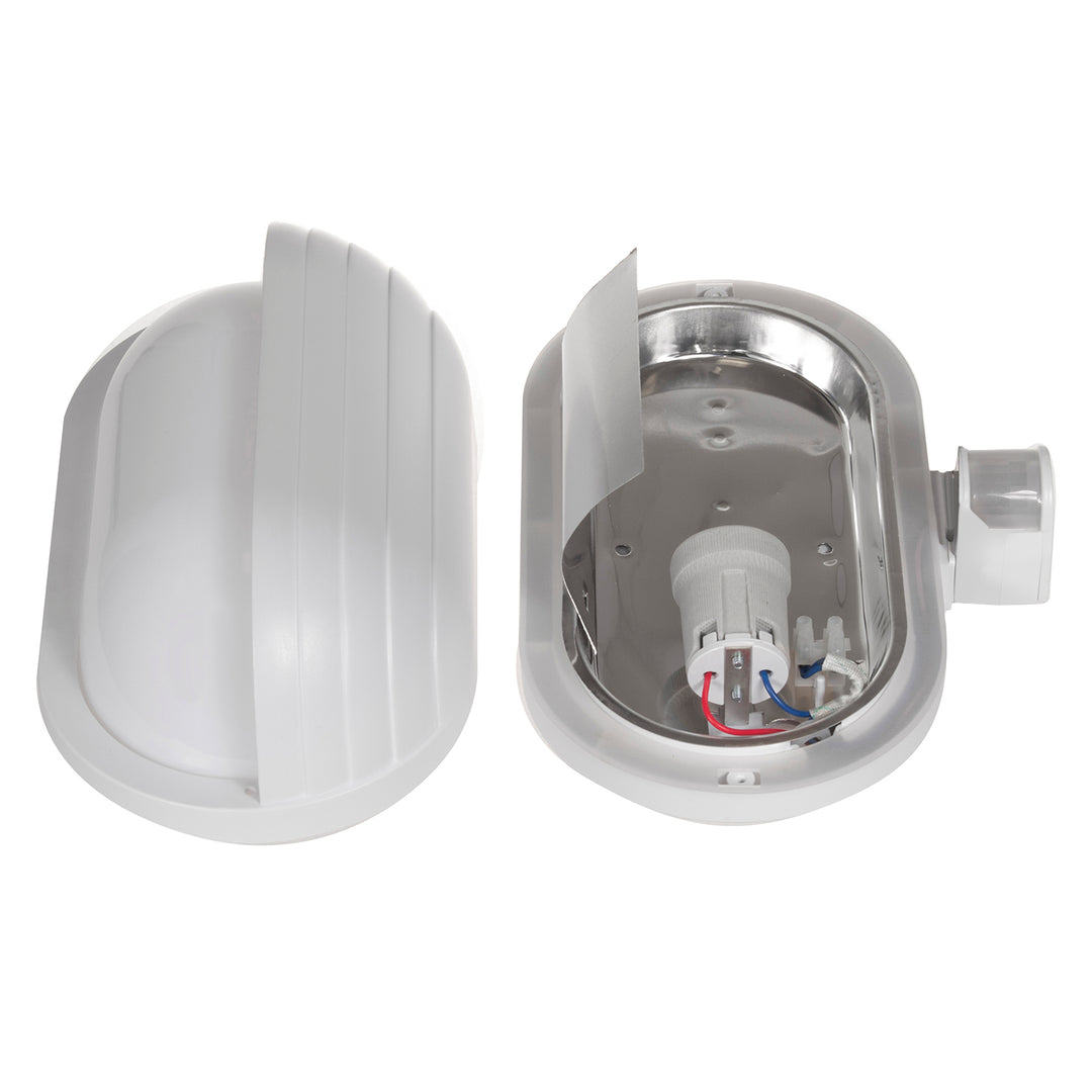 Applique Maclean, avec capteur PIR, max. 60W, 180°, MCE33 W + LED 4W