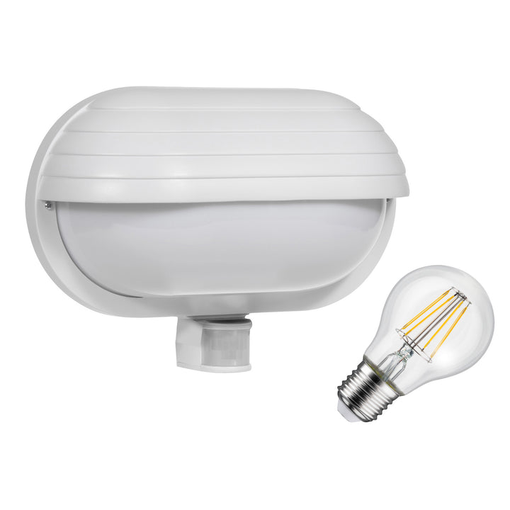 Applique Maclean, avec capteur PIR, max. 60W, 180°, MCE33 W + LED 4W