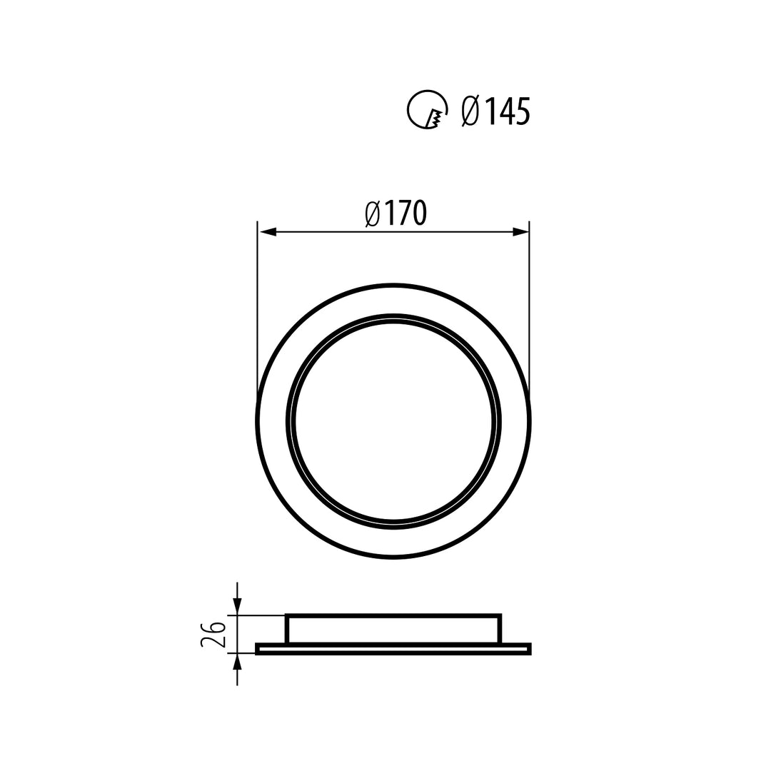 Maclean MCE372 R 5x LED plafondpaneel, SLIM inbouw, 18W, Neutraal Wit 4000K, 170*26mm, 1900 lm,