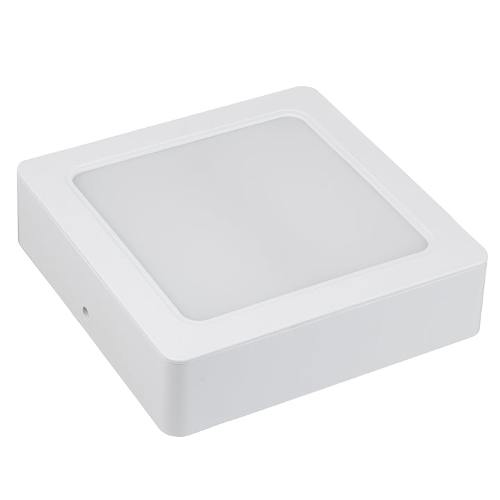 Maclean MCE374 S/MCE379 S Plaque de plafond LED encastrée SLIM 18W blanc neutre 4000K 170x170x26mm 1800lm + adaptateur pour montage en surface