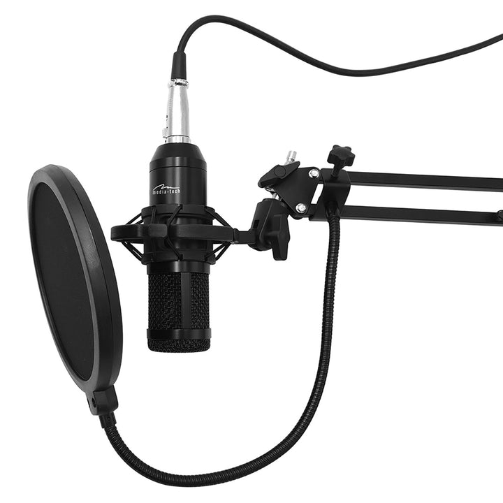 Media-Tech MT397K Microphone à condensateur support réglable accessoires