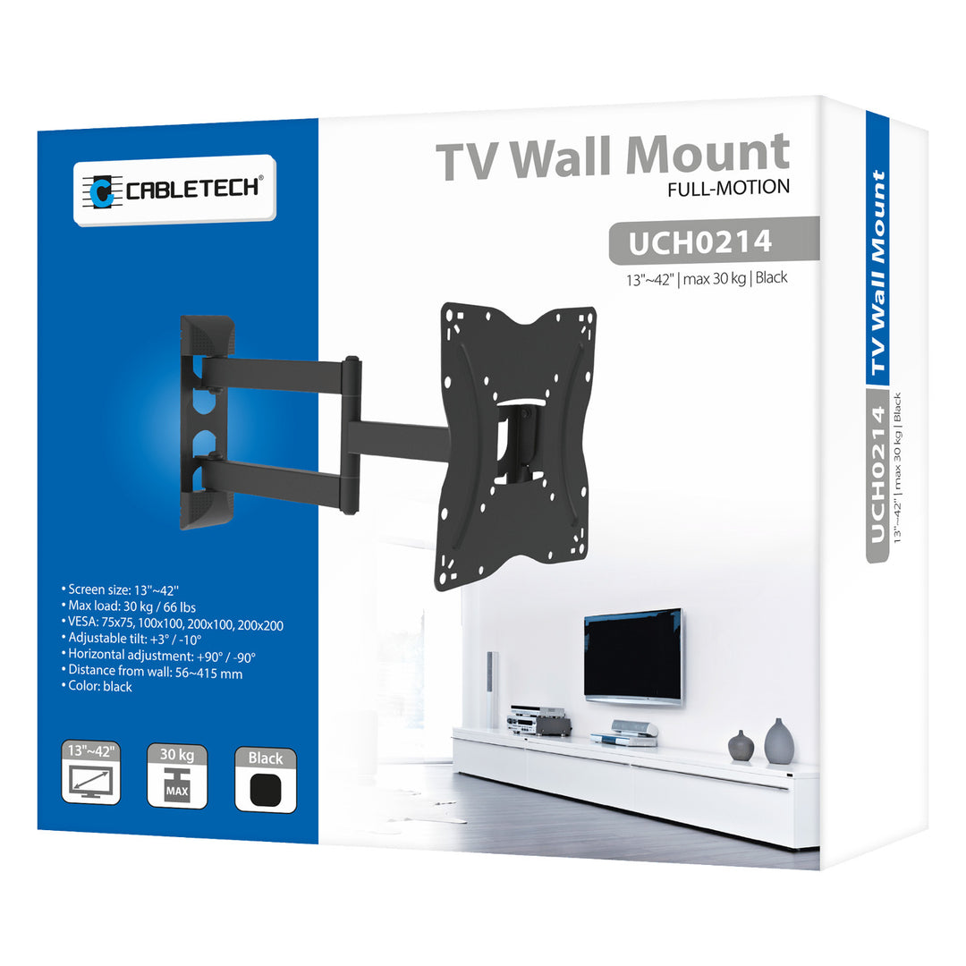 Cabletech support TV universel 13"-42" réglage vertical et horizontal UCH0214