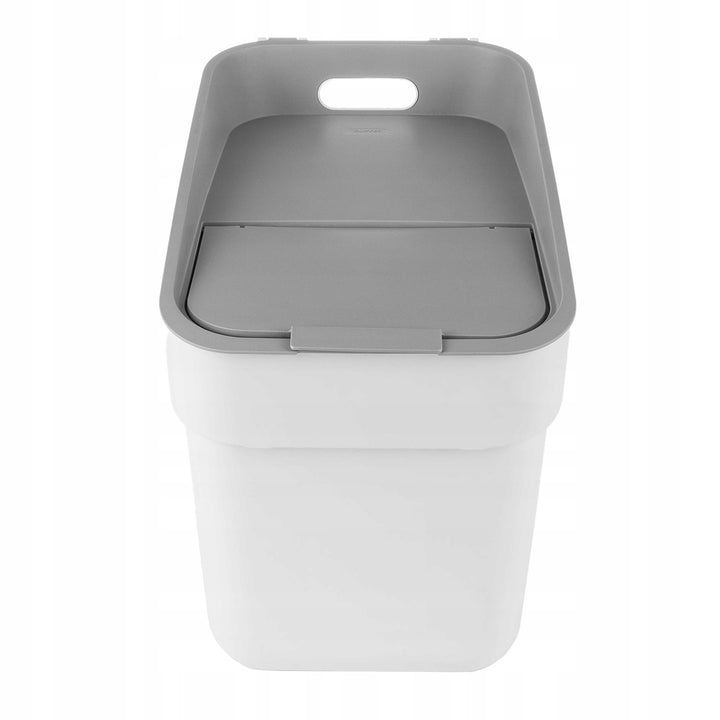 Poubelle Curver, pour le recyclage, 20 litres, blanc, Prêt à collecter